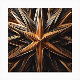 Golden Star Canvas Print