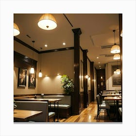 Restaurant Interior Canvas Print