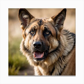 At Your Service German Shepherd Canvas Print