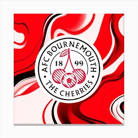 A.F.C. Bournemouth Logo Wall Arts 2 Canvas Print