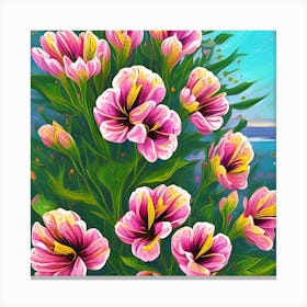 Alstroemeria Flowers 7 Canvas Print