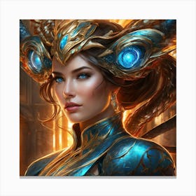 Demon Goddess ohh Canvas Print