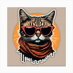 Cat In Sunglasses 8 Canvas Print