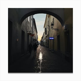 Street In Kosice Canvas Print