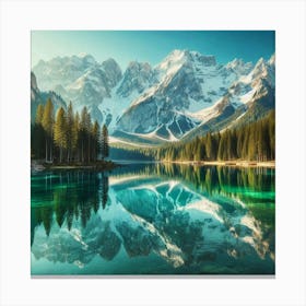 Alpine Lake 2 Canvas Print