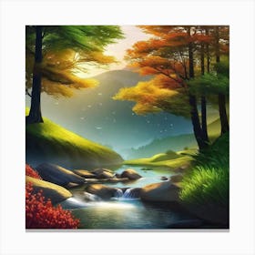 Landscape Painting 109 Canvas Print