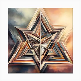 Star Of David Canvas Print