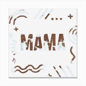 Mother Mama Cow Print Country Farmer Mama Favorite Best Mom 1 Canvas Print