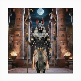 Egyptian  Anubis Canvas Print