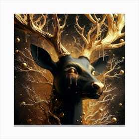 Deer Art 5 Canvas Print