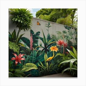 Tropical Wall Mural Canvas Print