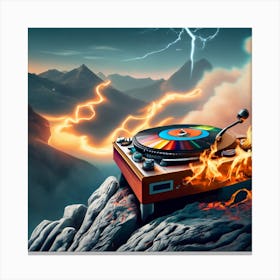 Dj Turntable 2 Canvas Print