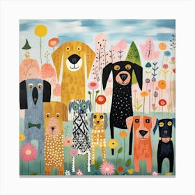 Puppy Love Palette 9 Canvas Print