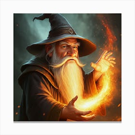 Firing Wizard Canvas Print