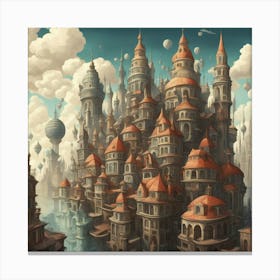 City In The Sky 9 Canvas Print