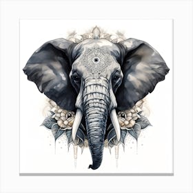 Elephant Series Artjuice By Csaba Fikker 010 Canvas Print