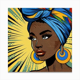 Ireti Pop African Woman Canvas Print