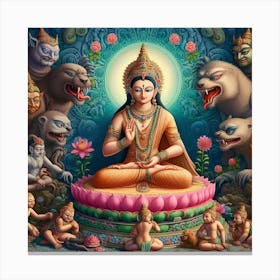 Kaal Prasachini Canvas Print