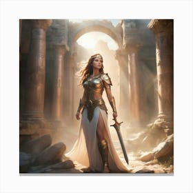 Wonder Woman Paintings Art Print Canvas Print