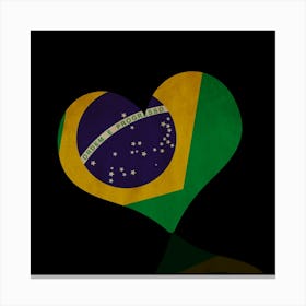 Brazil Flag Canvas Print