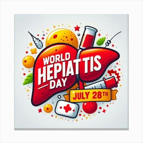 World Hepatitis Day 5 Canvas Print