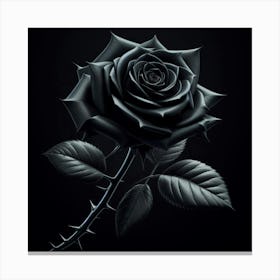 Black Rose 2 Canvas Print