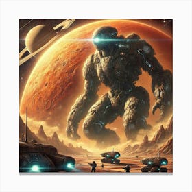 Chrysalon Moon Titan 1024x1024 Canvas Print