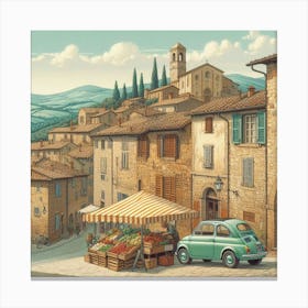 Village street 3 Canvas Print