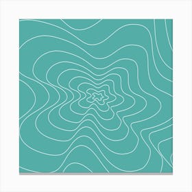 Abstract Wave Pattern Canvas Print