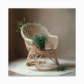 Rattan Chair 1 Canvas Print
