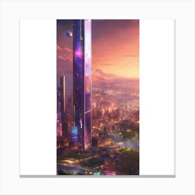 Futuristic City 6 Canvas Print