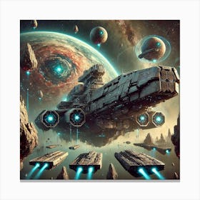 Gaia Class Fortress Defense Canvas Print