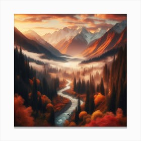 Autumn In The Mountains Canvas Print