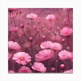 Pink Flowers 1 Canvas Print