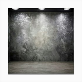 Empty Room With Concrete Wall 4 Canvas Print