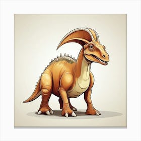 Dinosaur Vector Illustration Canvas Print