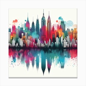 New York City Skyline 21 Canvas Print