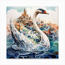 Swan dance Canvas Print