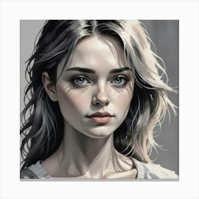 Portrait Of A Girl 13 Canvas Print