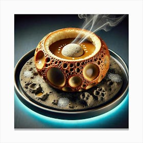 A Plated Dish Named Selene’S Lunar Crater Soup 1024x1024 Canvas Print