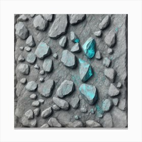 Metallic Solid Rock Color 3 Canvas Print
