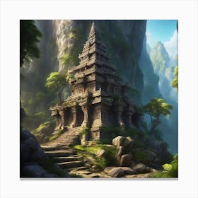 Mountain Temple 3 Canvas Print