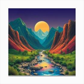 River Valley Canvas Print