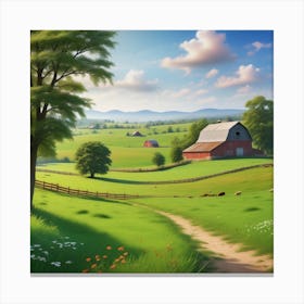 Farm Landscape 31 Canvas Print