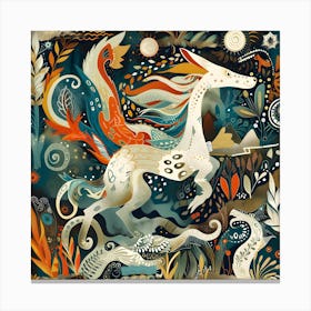 Nordic Deer Canvas Print