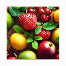 Fruits And Vegetables Canvas Print