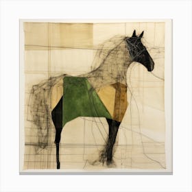 Abstract Equines Collection 66 Canvas Print