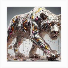 Abstract Leopard Stampe su tela