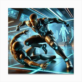 A Sci Fi Depiction Of Darius Krylov Demonstrating Canvas Print