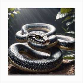 Snake In The Forest Canvas Print